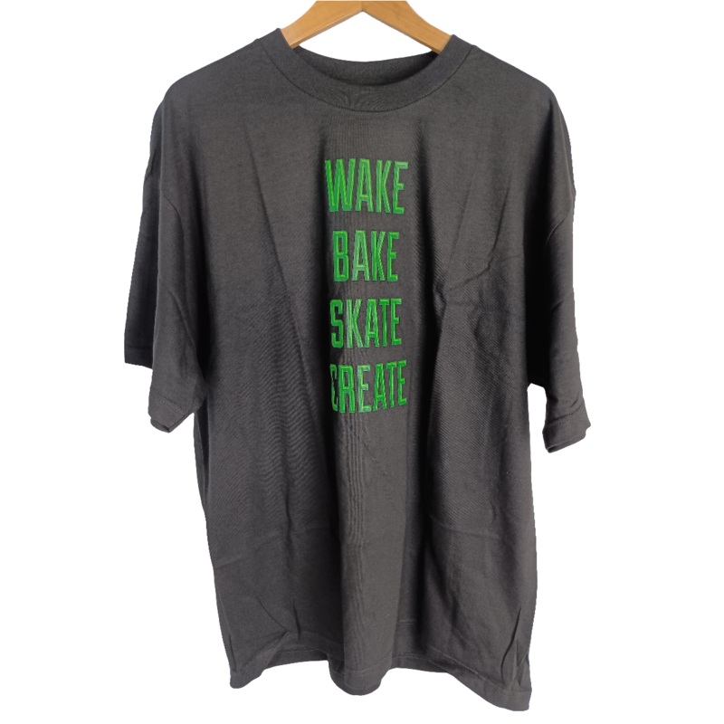 Skate Sauce Wake Bake Skate Create Black Green Size XL S/s Shirt