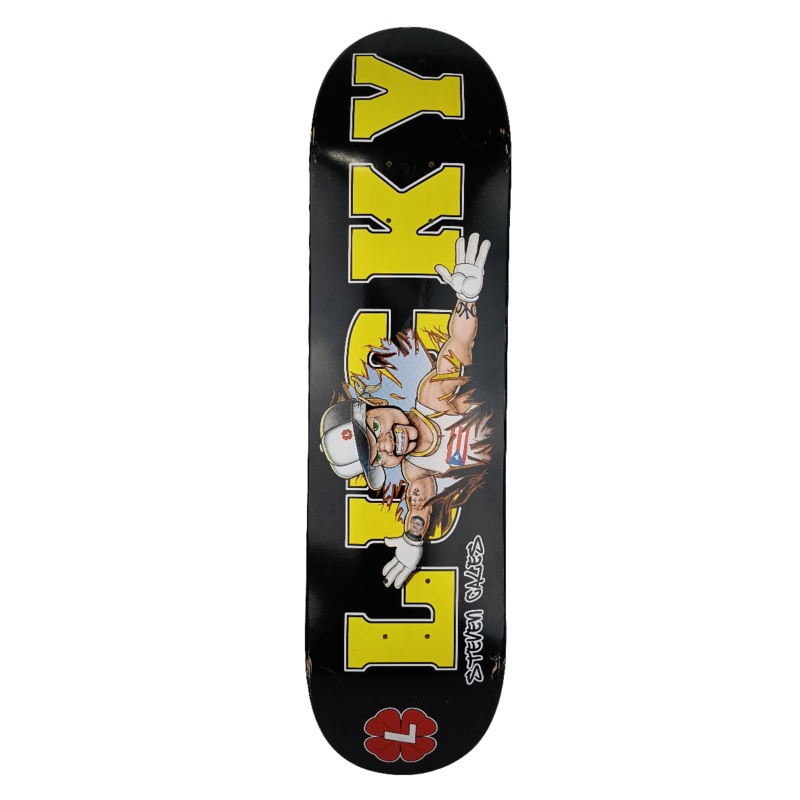 Lucky Skateboards Steven Cales Break Through Black Yellow Red Multicolor 7.825 Vintage NOS Deck
