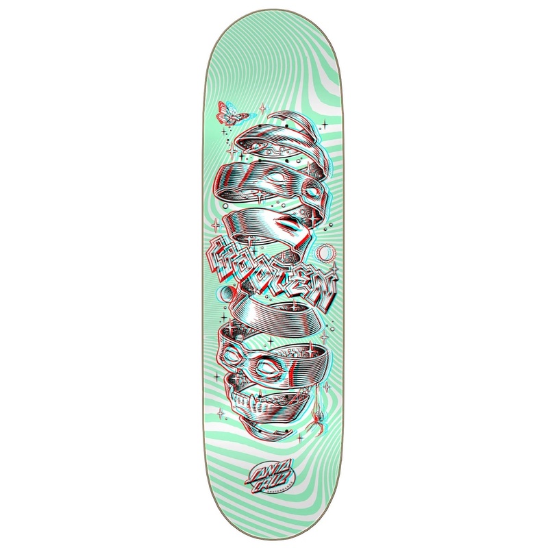 SANTA CRUZ DECK WOOTEN UNWOUND ANAGLYPH (8.5")