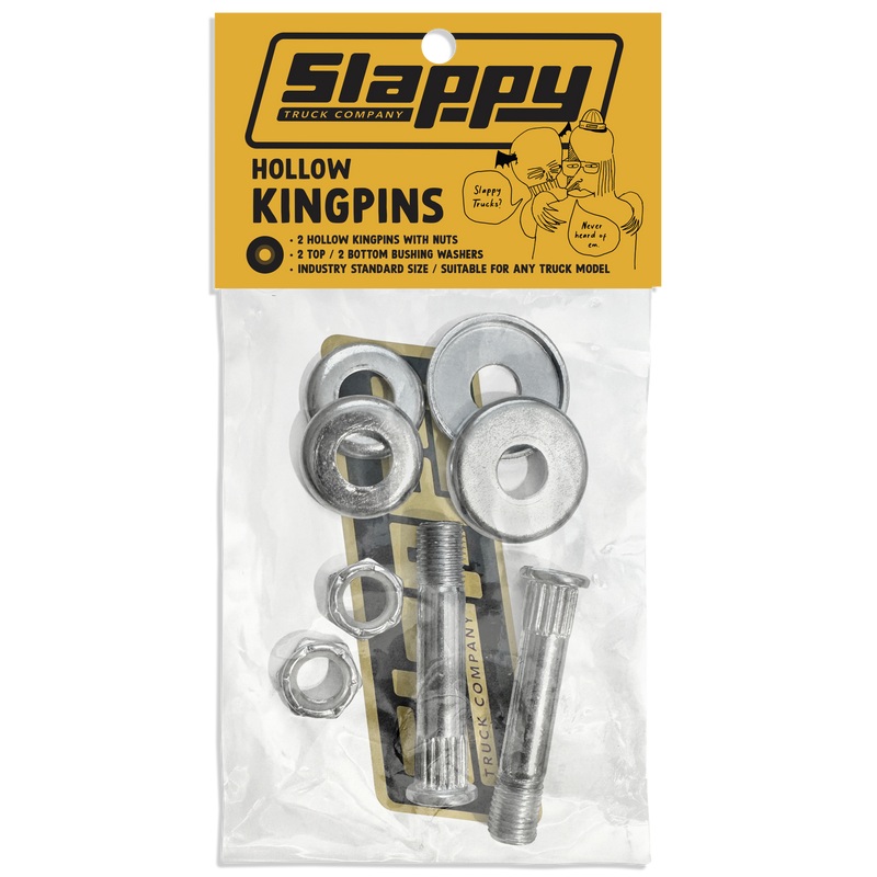 SLAPPY TRUCKS STANDARD KINGPINS HOLLOW POLISHED
