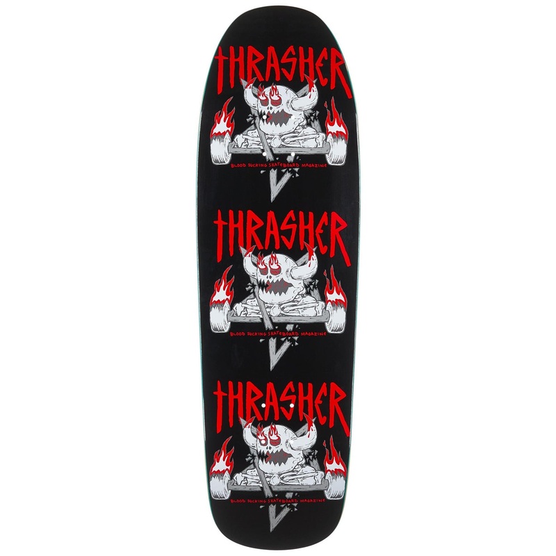 TOY MACHINE X THRASHER - MONSTER-GRAM SHAPED DECK (9.5")