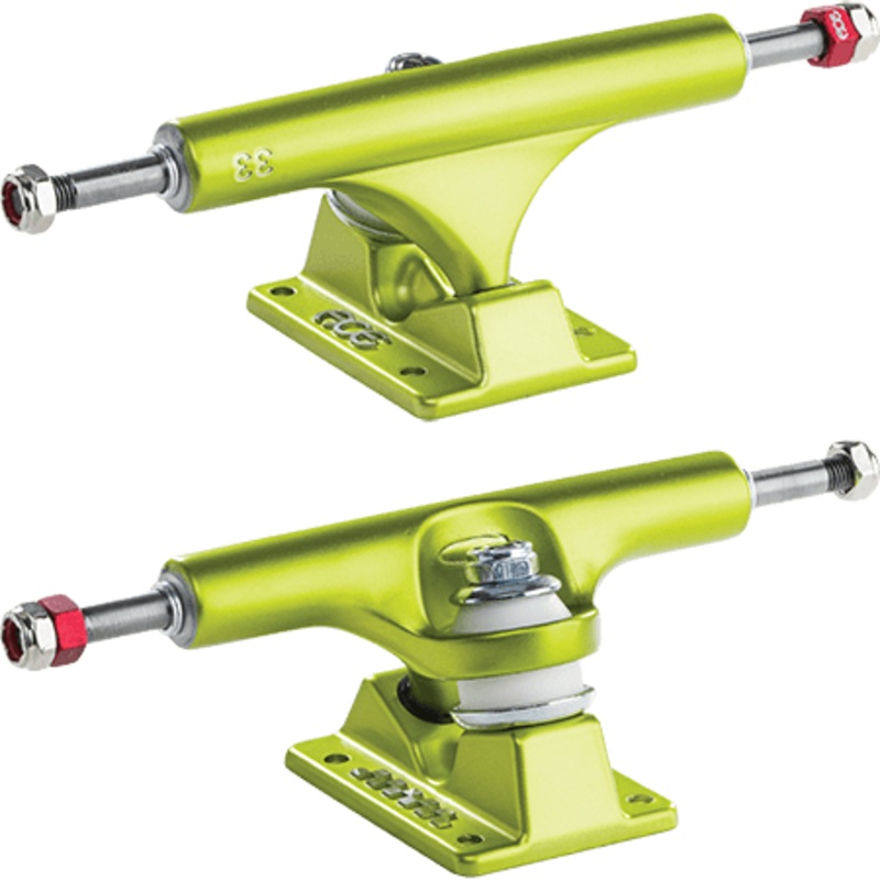 ACE TRUCKS AF-1 SATIN LIME *SCUFFED BASEPLATE - PRICE DROP*