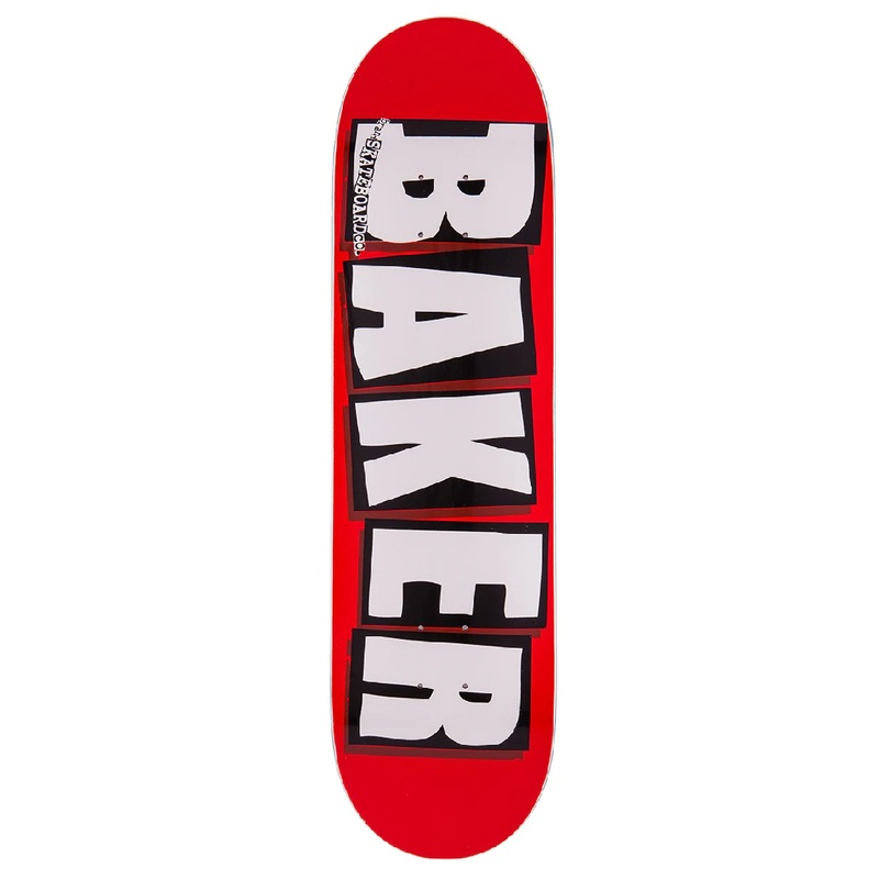 BAKER DECK - BRAND LOGO RED/WHITE (8"/8.125"/8.25"/8.5"/8.625")