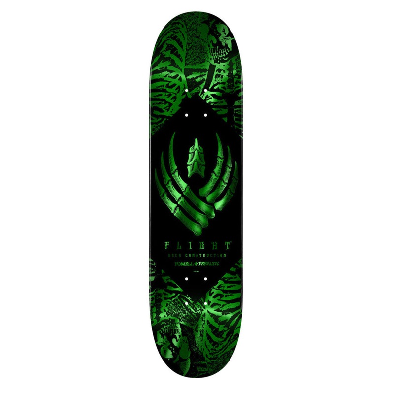 POWELL PERALTA DECK SKELETON FLIGHT GREEN (8.5")