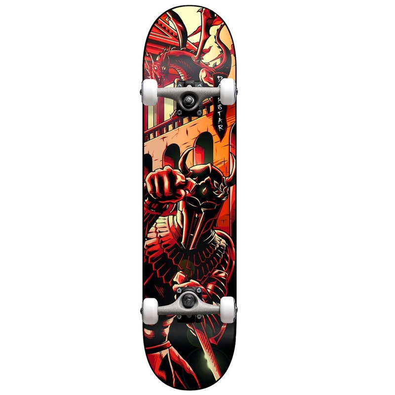 Darkstar Inception Dragon FP Skateboard Complete - 8.125 Red