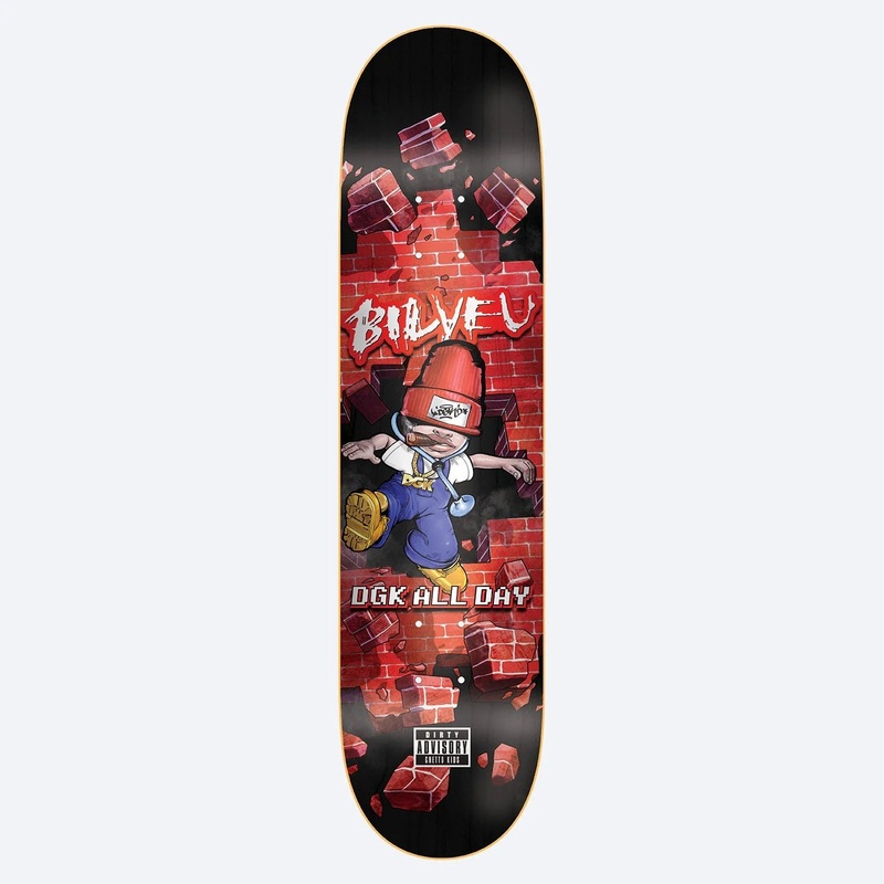 DGK Bustin' Out Bilyeu Skateboard Deck - 8.0 Multi