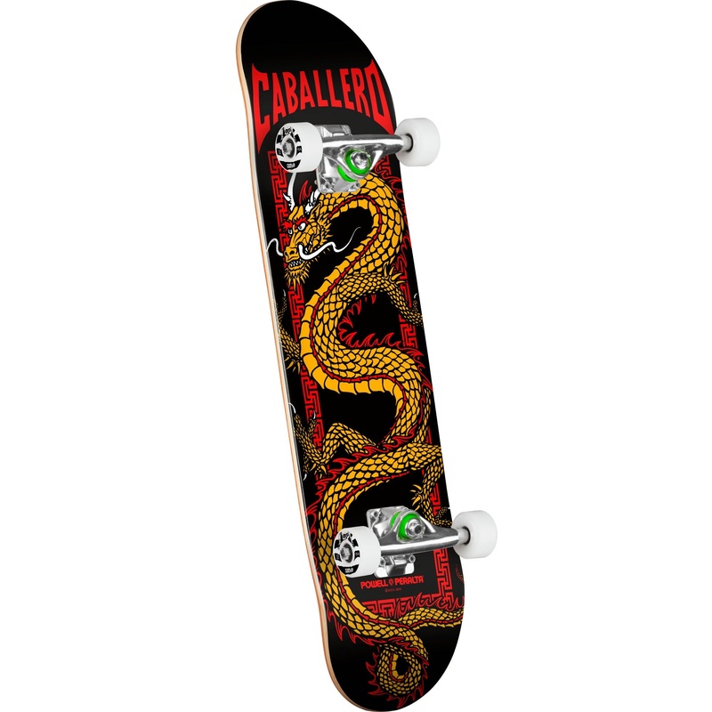 Powell Peralta Cab Chinese Dragon Birch Skateboard Complete - 7.75 Black