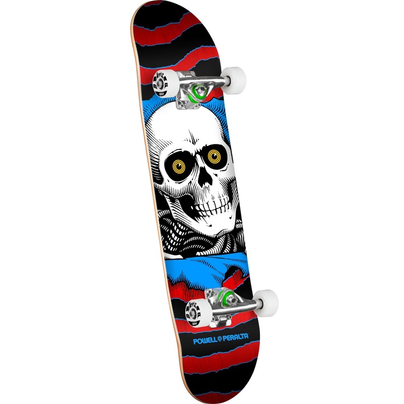 Powell Peralta Ripper Birch Skateboard Complete - 7.0 Red/Blue