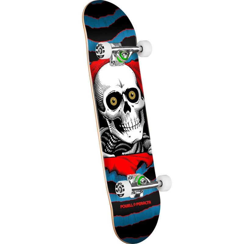 Powell Peralta Ripper Birch Skateboard Complete - 7.5 Blue/Red