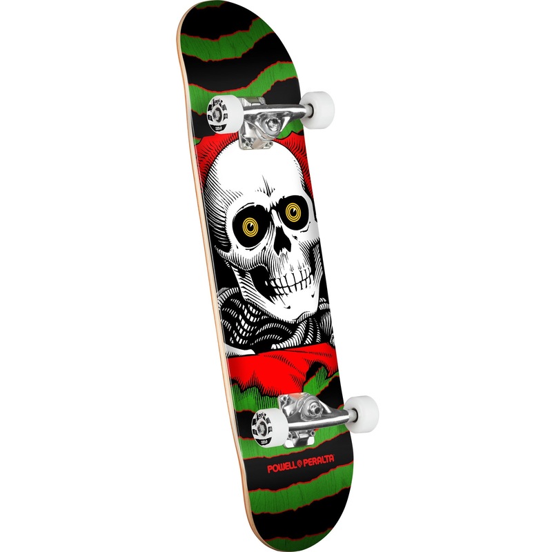 Powell Peralta Ripper Birch Skateboard Complete - 8.0 Green/Red