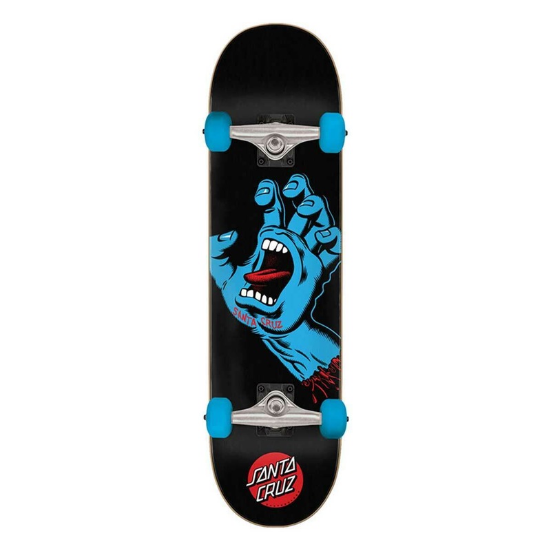 Santa Cruz Screaming Hand Full Skateboard Complete - 8.0" Black