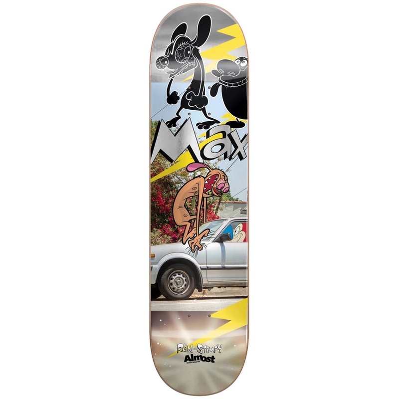 Almost Max Ren & Stimpy Road Rage R7 Skateboard Deck - 8.5