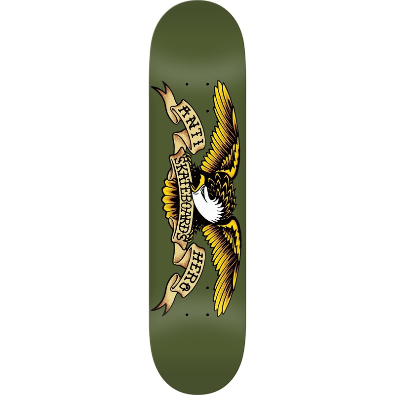 Anti Hero Classic Eagle Skateboard Deck - 8.38 Green