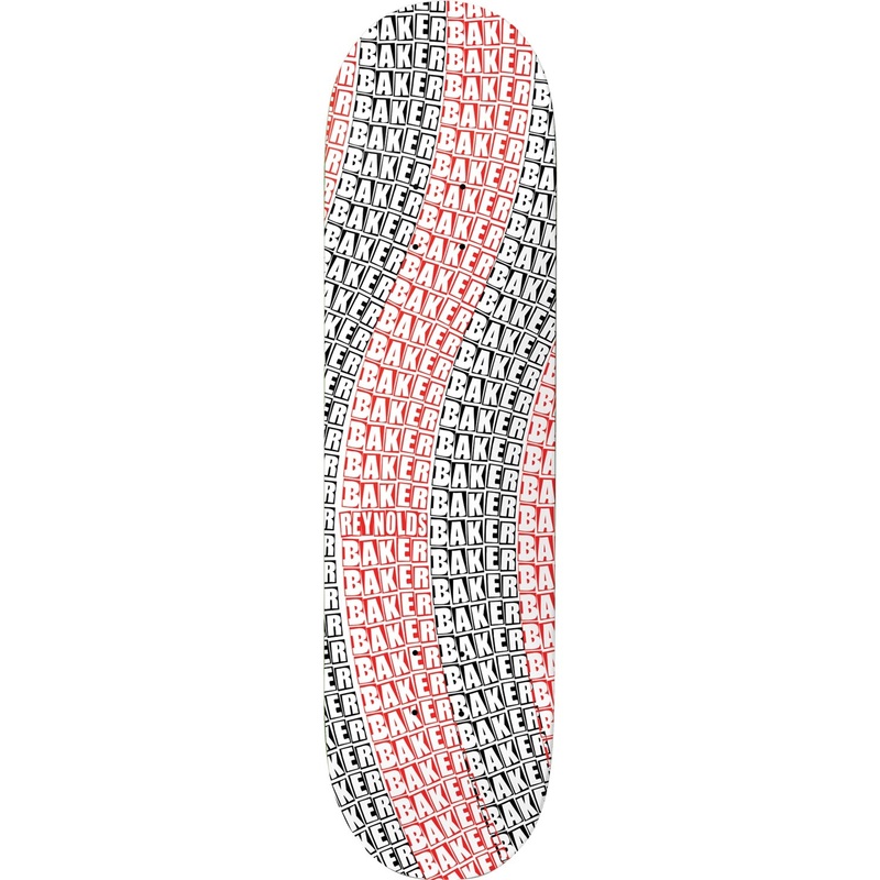 Baker Andrew Reynolds Wavy Skateboard Deck - 8.25 Black/Red