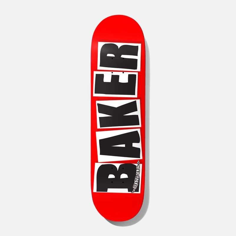 Baker Brand Logo Skateboard Deck - 8.75 Red/White