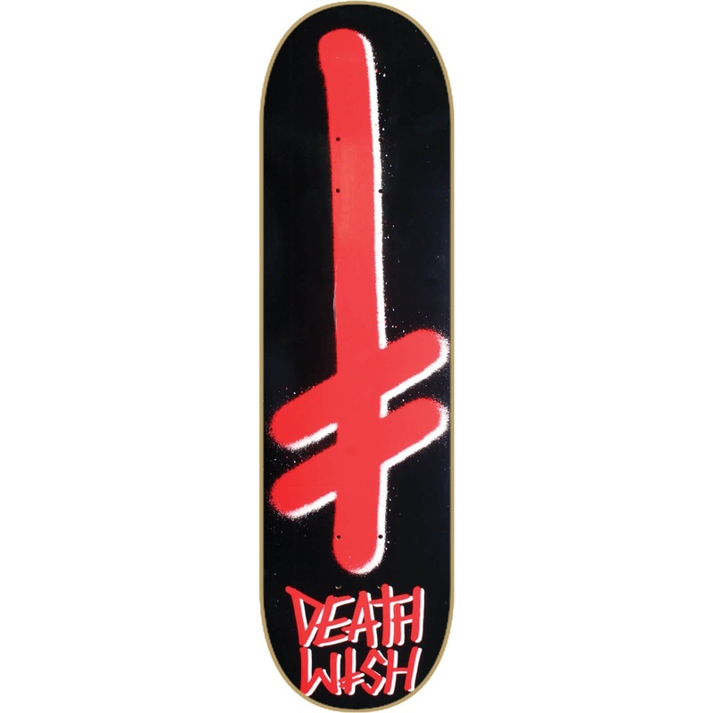 Deathwish Gang Logo Skateboard Deck 8.5 - Black/Red