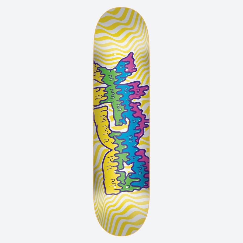DGK Drippy UV Activated Skateboard Deck - 8.0 White