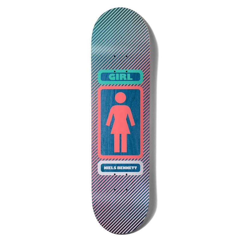 Girl Bennett 93 Til Skateboard Deck - 8.0 Blue Gradient