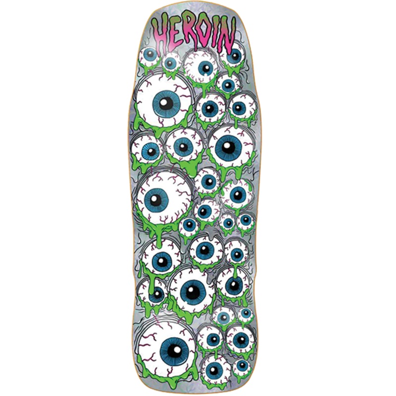 Heroin Holo Mutant Eyeballer Skateboard Deck - 10.25