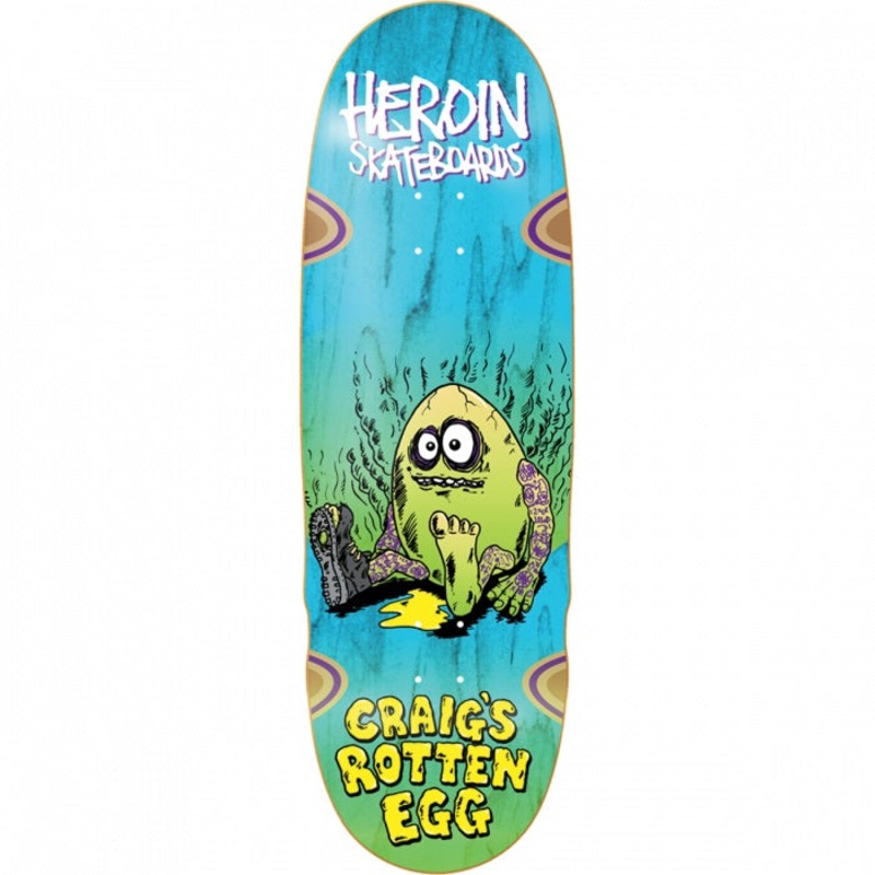 Heroin Questions Craigs Rotten Egg Skateboard Deck - 10