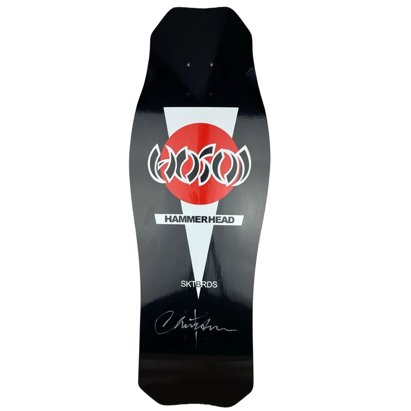 Hosoi O.G. Hammerhead Signed Skateboard Deck - 10.5 Black