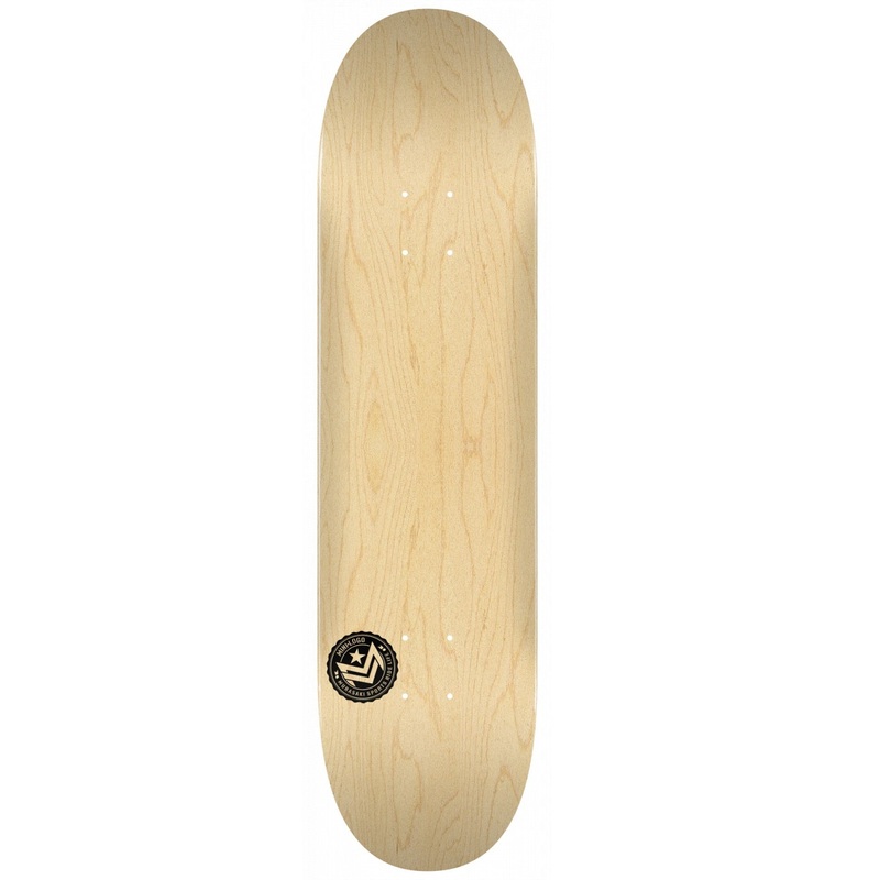 Mini Logo Chevron Stamp 2 Skateboard Deck 243 - 8.25" Natural