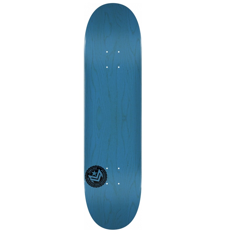 Mini Logo Chevron Stamp Skateboard Deck 242 - 8" Blue