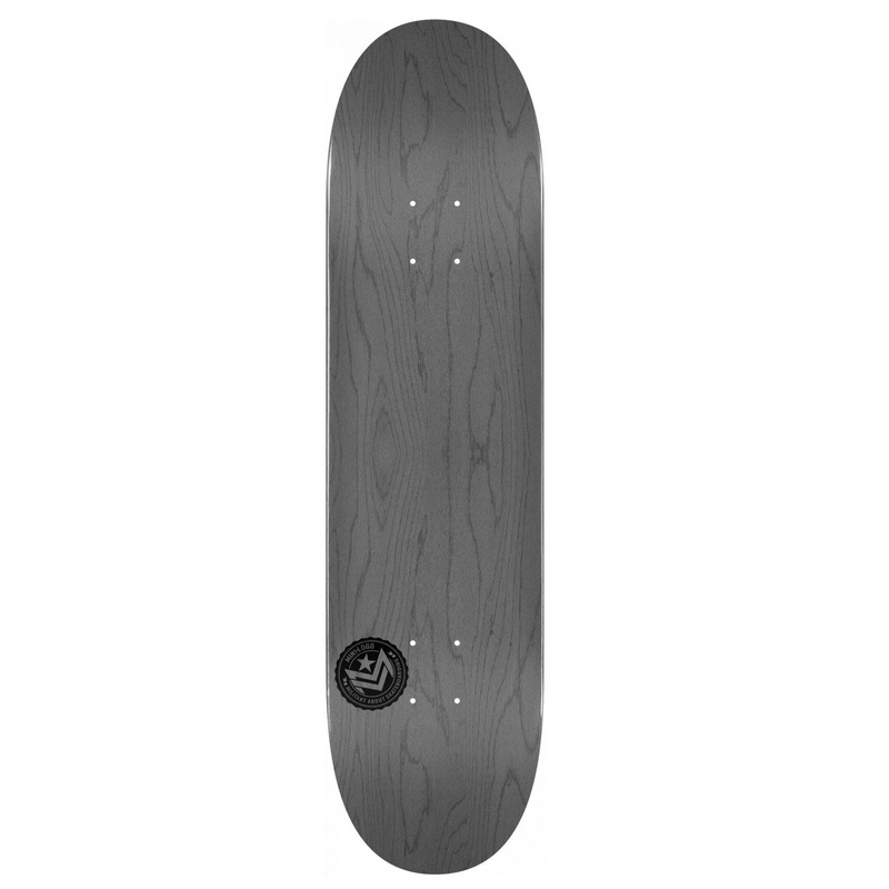 Mini Logo Chevron Stamp Skateboard Deck - 8.5" Grey