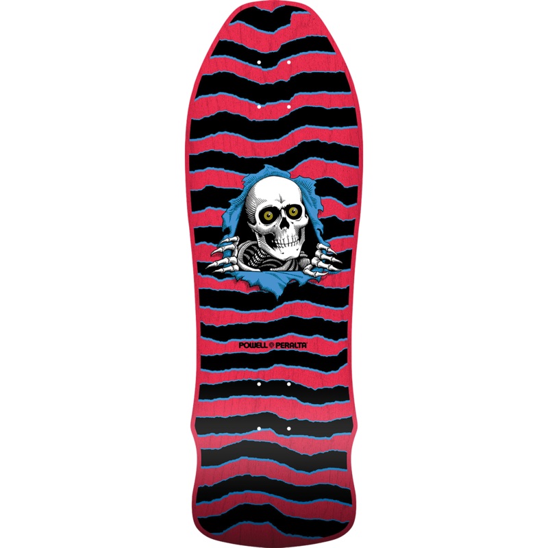 Powell Peralta Geegah Ripper Reissue Skateboard Deck - 9.75 Red Stain
