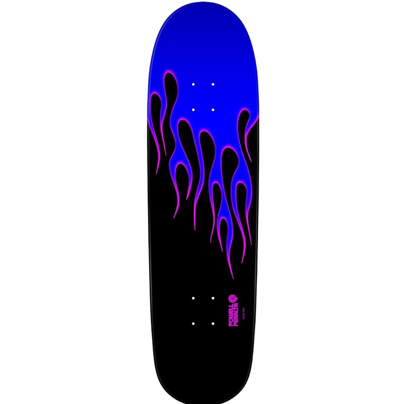 Powell Peralta Nitro Hot Rod Flames Skateboard Deck - 9.33 Blue/Black
