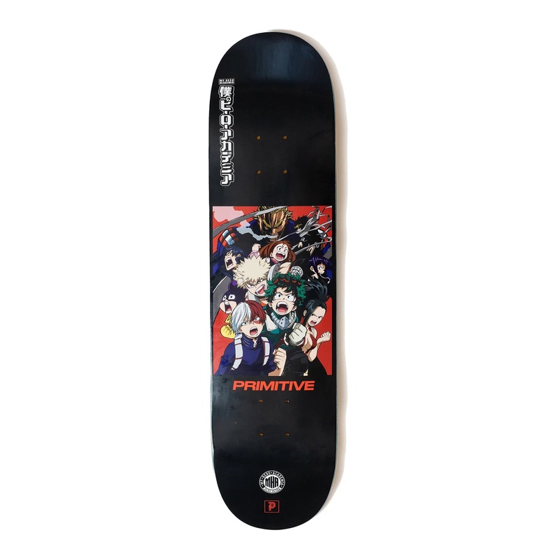 Primitive My Hero Academia Skateboard Deck - 8.5 Black