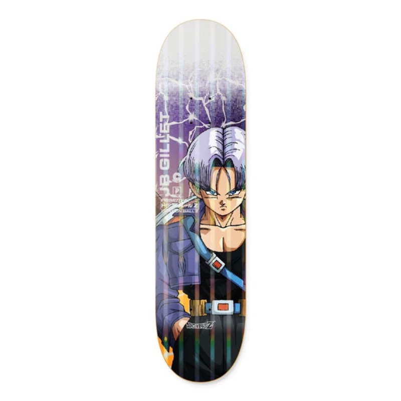 Primitive X Dragon Ball Z JB Gillet Trunks Power Level Skateboard Deck - 8.0 Purple