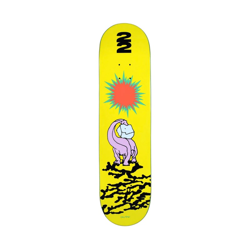 Quasi Dino Skateboard Deck - 8.0 Yellow