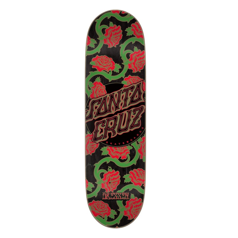 Santa Cruz Dressen Roses Dot VX Skateboard Deck - 8.80