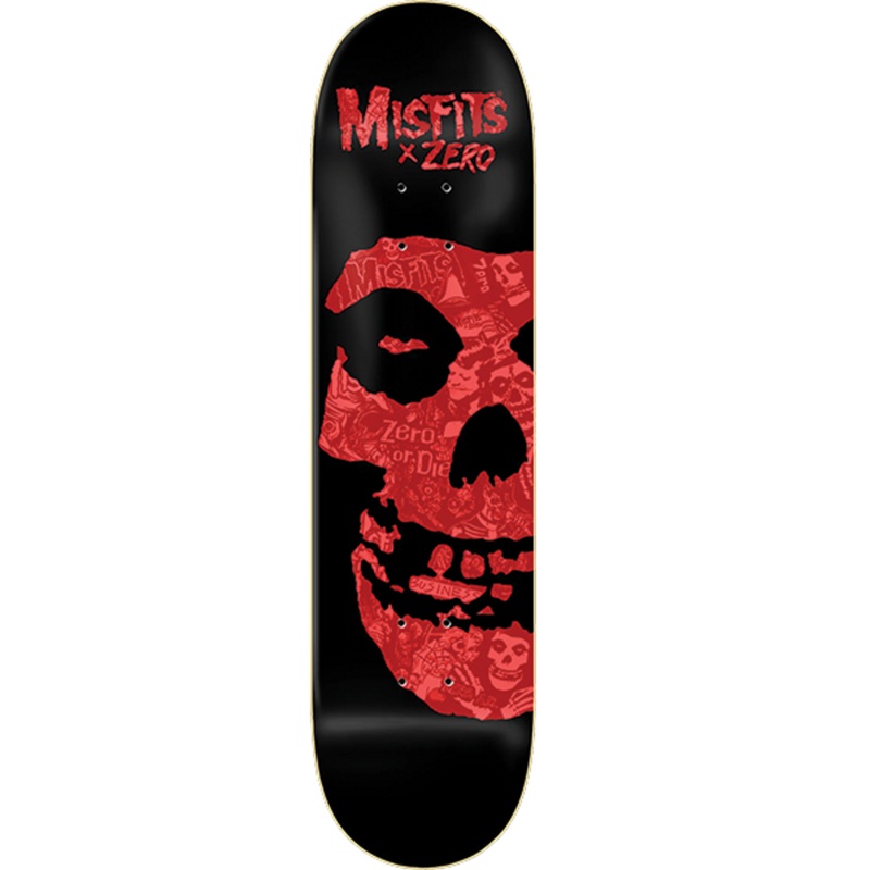 Zero Misfits Collage Skateboard Deck - 8.5 Black/Red