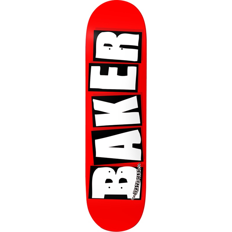 Baker Brand Logo Skateboard Deck - 8.6 Red/White