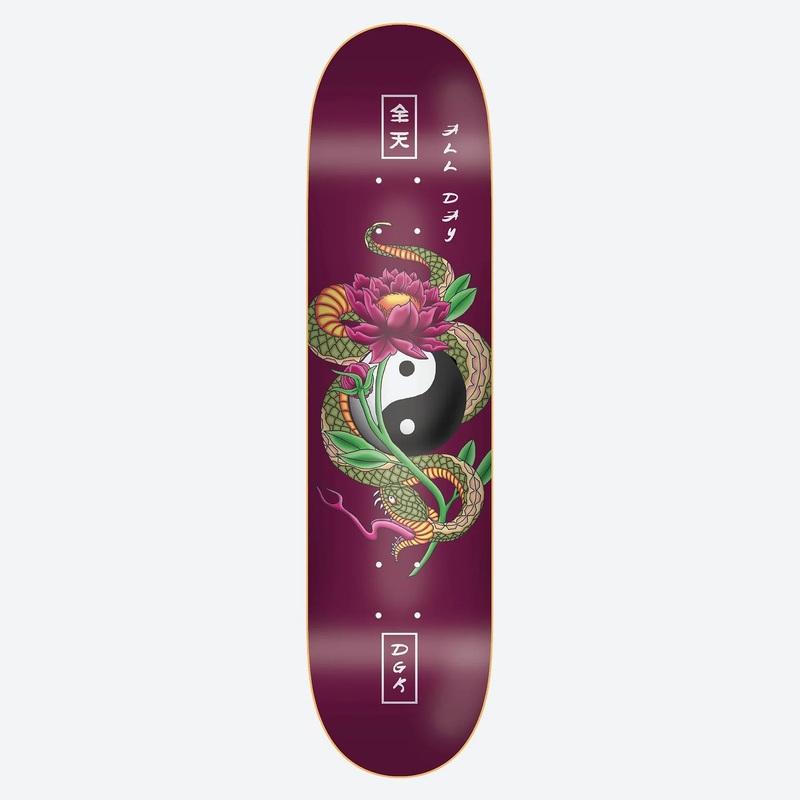 DGK Viper Skateboard Deck - 8.1 Burgundy
