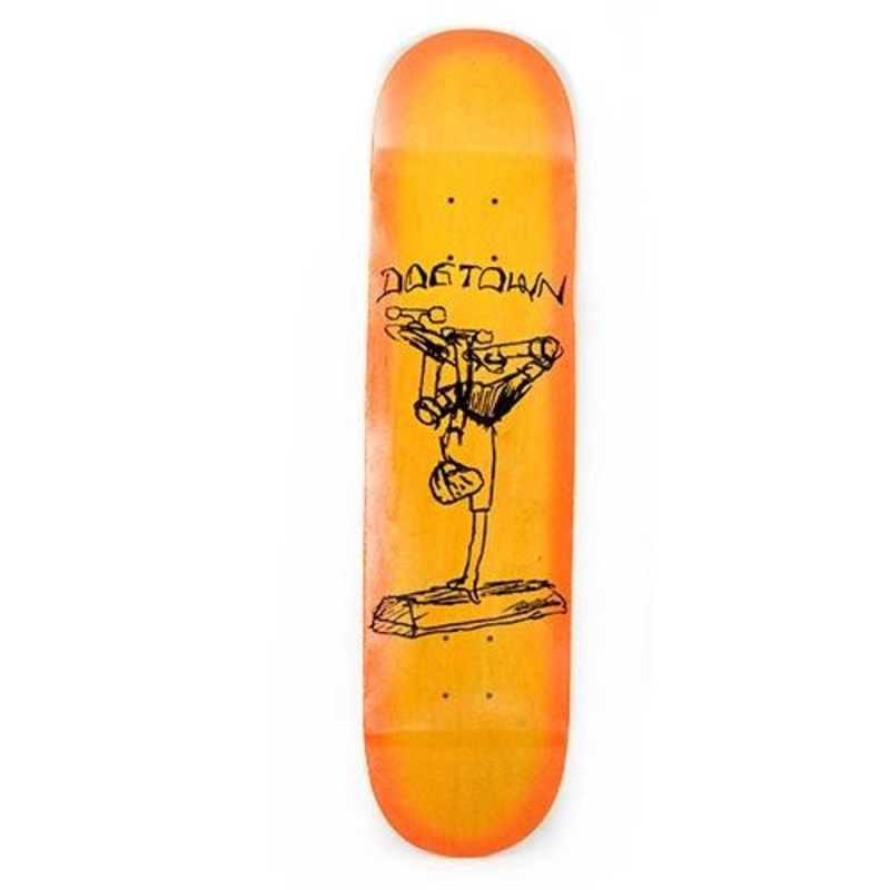 Dogtown Curb Plant Street Deck - 8.0 Assorted Stain/Orange Fade