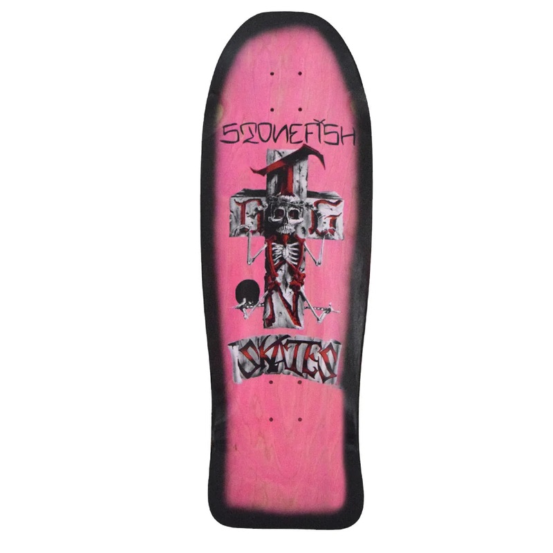 Dogtown Stonefish 80s Reissue Deck - 10.125 Pink/Black Fade
