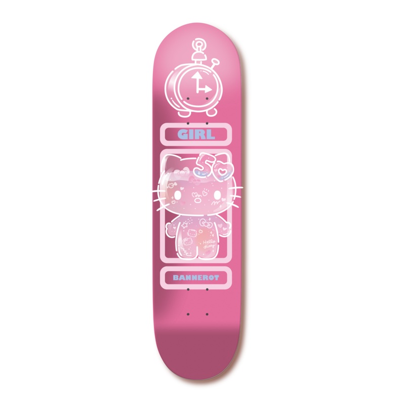 Girl Bannerot Hello Kitty 50th Anniversary Skateboard Deck - 8.0" Pink
