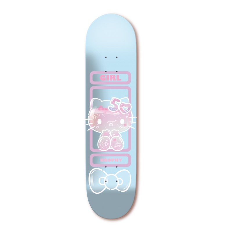 Girl Brophy Hello Kitty 50th Anniversary Skateboard Deck - 8.6"