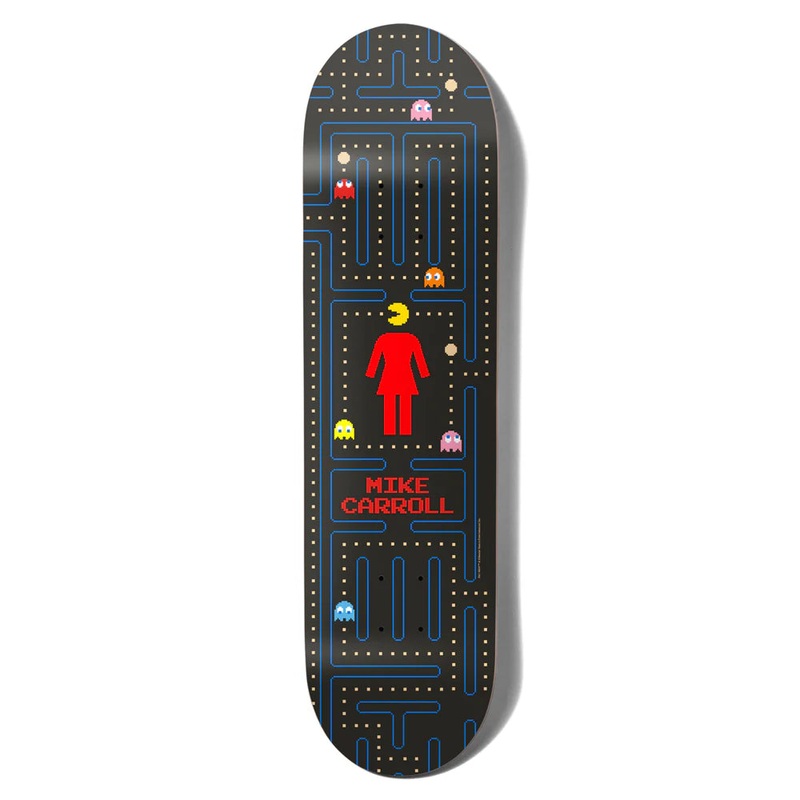 Girl Carroll Pac-Man Skateboard Deck - 8.0