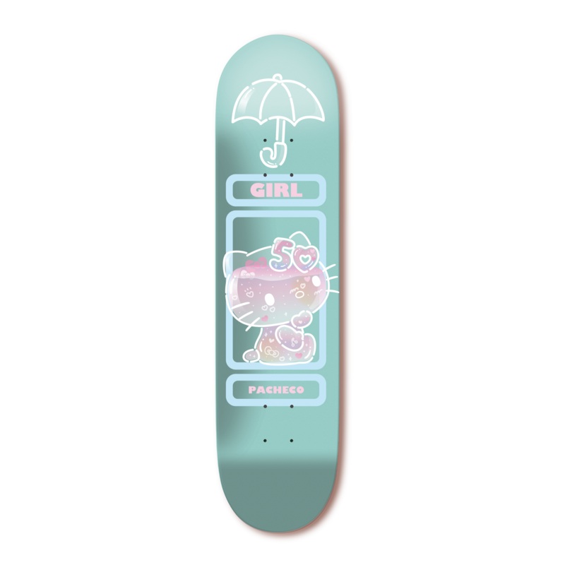 Girl Pacheco Hello Kitty 50th Anniversary Skateboard Deck - 8.5"