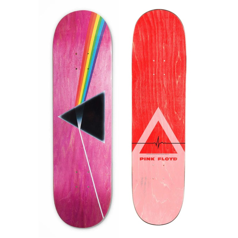 Habitat Pink Floyd Dark Side of the Moon Skateboard Deck - 8.5 TWIN (Pink Veneer)