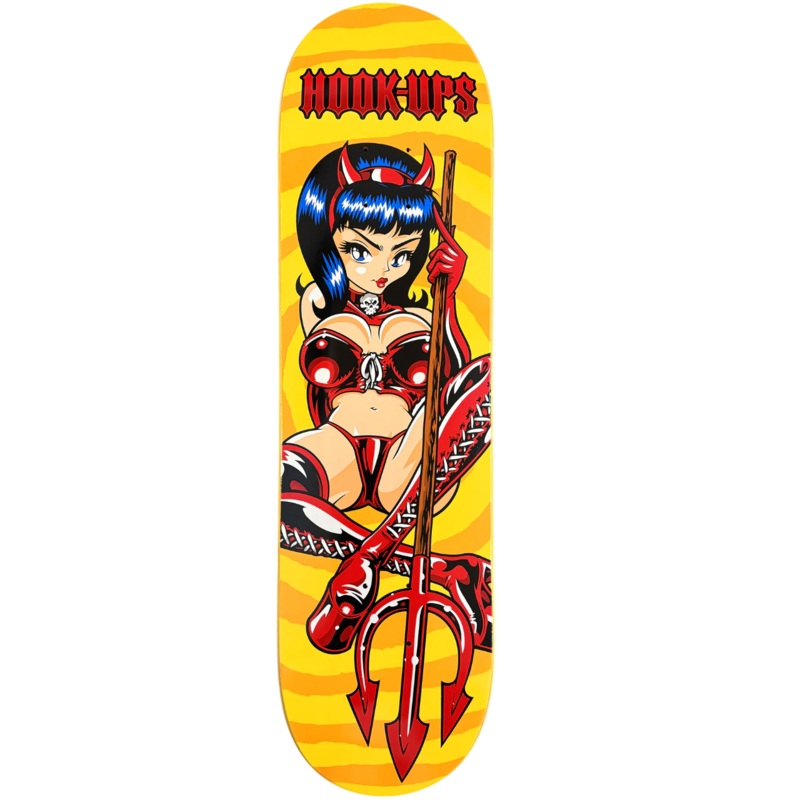 Hook-Ups Devil Queen Skateboard Deck - 8.25"
