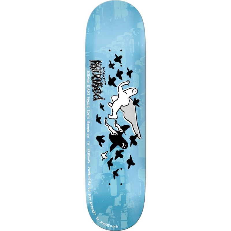 Krooked Worrest Southbound Skateboard Deck - 8.25