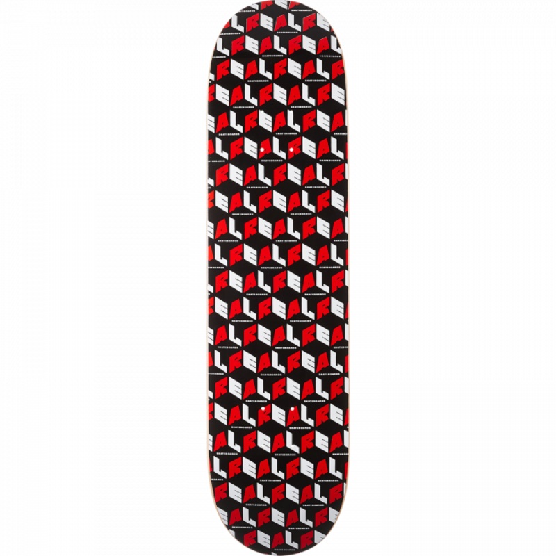 Real City Blocks PP Skateboard Deck - 8.06 Red