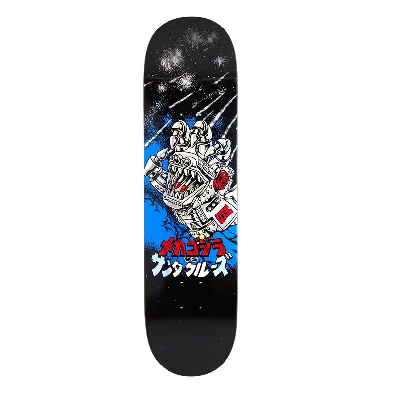 Santa Cruz Godzilla Mecha Hand Skateboard Deck - 8.0