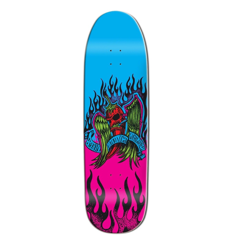 SMA EL ZEP Flying Chili Pepper Skateboard Deck - 10 Natural