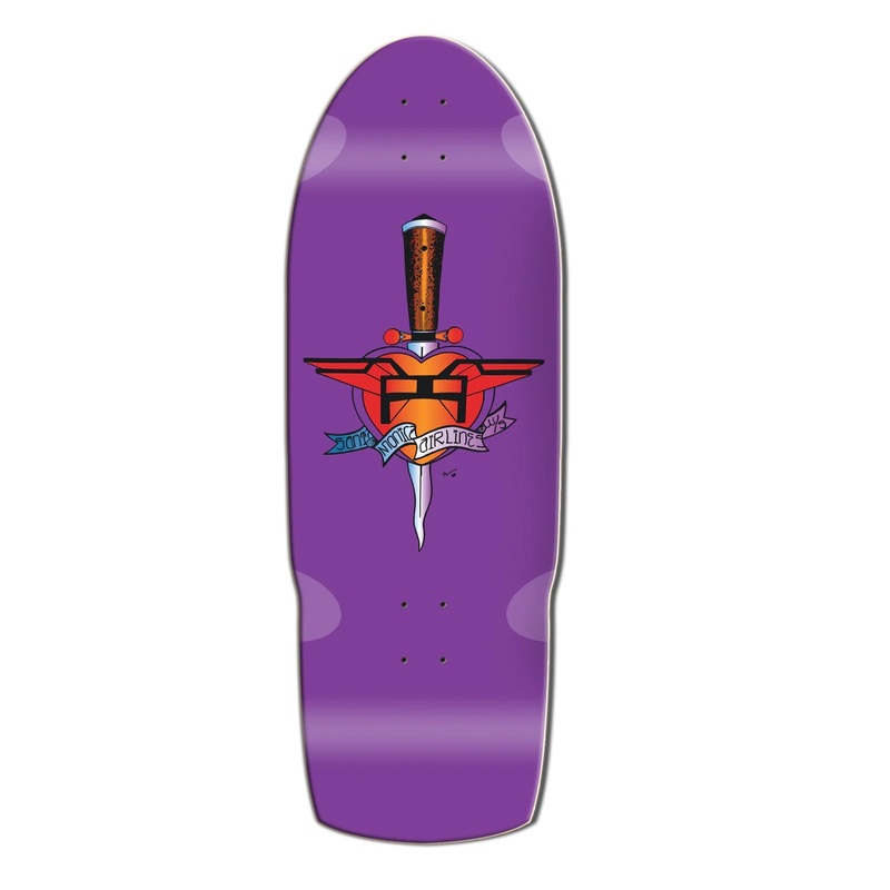 SMA Heart Attack Limited Edition Skateboard Deck - 10.5 Purple Dip